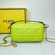 Fendi Mini Baguette Crossbody Neon Green Bag - 5