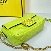 Fendi Mini Baguette Crossbody Neon Green Bag - 4