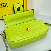 Fendi Mini Baguette Crossbody Neon Green Bag - 2