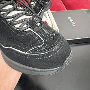 Chanel Sneakers - Velvet calfskin & mixed fibers, black & white. - 3