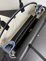 Chanel Baguette East West Tote Small Denim Bag 31x15x12cm - 6