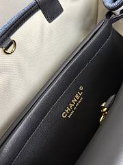Chanel Baguette East West Tote Small Denim Bag 31x15x12cm - 5