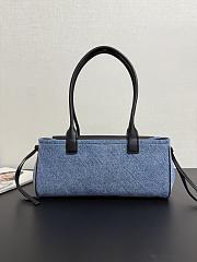 Chanel Baguette East West Tote Small Denim Bag 31x15x12cm - 4