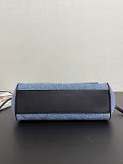Chanel Baguette East West Tote Small Denim Bag 31x15x12cm - 3