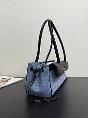 Chanel Baguette East West Tote Small Denim Bag 31x15x12cm - 2