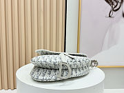 Dior Saddle Bag in latte and gray Dior Oblique jacquard - 5