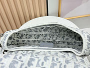 Dior Saddle Bag in latte and gray Dior Oblique jacquard - 2