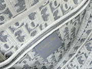 Dior Saddle Bag in latte and gray Dior Oblique jacquard - 4