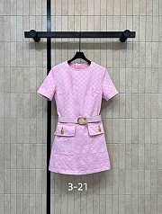 Gucci Pink Denim Mini Dress - 5