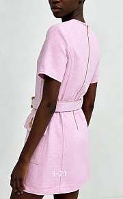 Gucci Pink Denim Mini Dress - 4