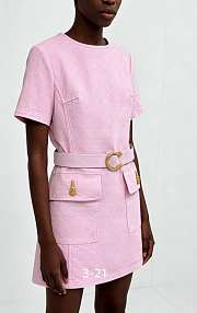 Gucci Pink Denim Mini Dress - 3