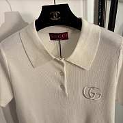Gucci In White Polo Shirt  - 3