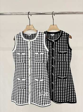 Chanel Sleeveless Tweed Mini Dress