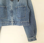 Prada Cropped Denim Jacket  - 4