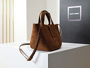 Saint Laurent Le 5 à 7 Baby Bea in Suede 18x15x13cm - 6