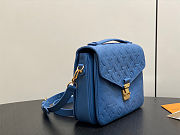 Louis Vuitton Pochette Métis Blue Jean Bag 25x19x7cm - 6