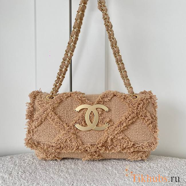 Chanel Tweed Nature Flap Bag 27cm - 1