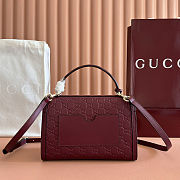 Gucci Padlock Medium Top Red Handle Bag 26x18x11.5cm - 3