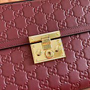 Gucci Padlock Medium Top Red Handle Bag 26x18x11.5cm - 5