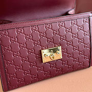 Gucci Padlock Medium Top Red Handle Bag 26x18x11.5cm - 6