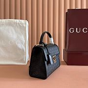 Gucci Padlock Medium Top Black Handle Bag 26x18x11.5cm - 4