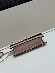 Valentino Garavani Rockstud Small Leather Crossbody Bag 18.5x12x4cm. - 4