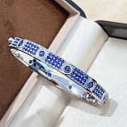 Cartier Love bracelet, classic model, paved with blue sapphires and diamonds - 1