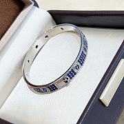 Cartier Love bracelet, classic model, paved with blue sapphires and diamonds - 2