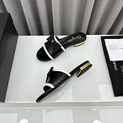  Chanel Bow Slide Black Sandals - 4