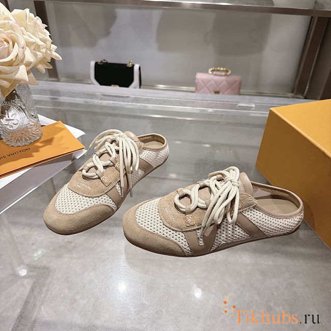 Louis Vuitton Sneakerina Open-Back Beige shoes - 1