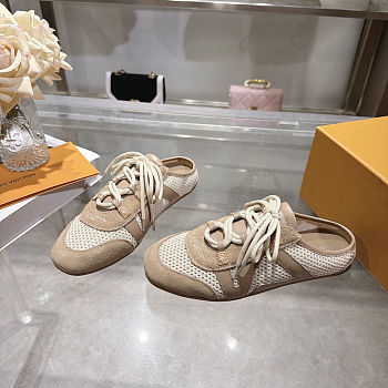 Louis Vuitton Sneakerina Open-Back Beige shoes