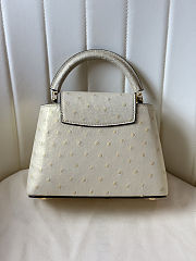 Louis Vuitton Capucines Pearl White Bag 21cm - 4