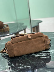 Prada Explore Medium Suede Shoulder Bag 30x14x10cm - 3