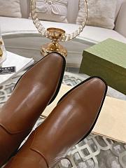 Gucci Leather Round-Toe Slip-On Boots - 6
