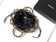 Chanel Velvet Drawstring Bag with Gold Hardware 18x42x3cm - 6