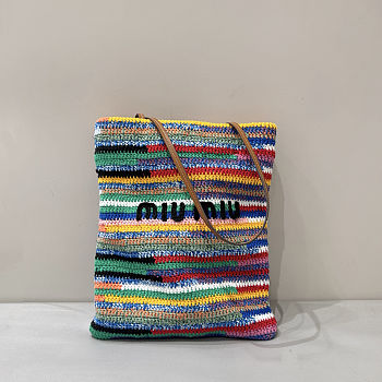 Miu Miu Crochet tote bag 30x38cm