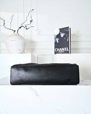 CHANEL Maxi Hobo Bag Shiny Lambskin & Gold Tone Metal Black 17x35x9cm - 3