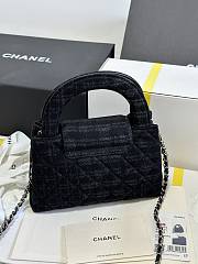 Chanel Printed Denim Quilted Nano Kelly Shopper 19x13x7cm - 6