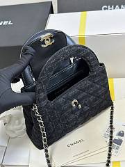 Chanel Printed Denim Quilted Nano Kelly Shopper 19x13x7cm - 5