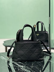 Prada Small Quilted Leather Tote Bag 26x17x13.5cm - 2