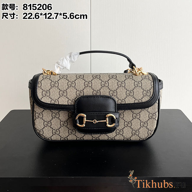  Gucci Horsebit 1955 Small Top Handle Bag 22.6x12.7x5.6cm - 1