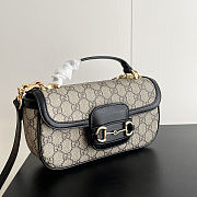  Gucci Horsebit 1955 Small Top Handle Bag 22.6x12.7x5.6cm - 5