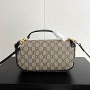  Gucci Horsebit 1955 Small Top Handle Bag 22.6x12.7x5.6cm - 4
