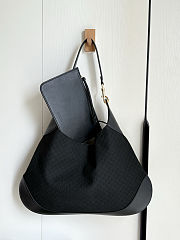 Gucci B Suede Micro GG Black Shoulder Bag 49x46x4cm - 3