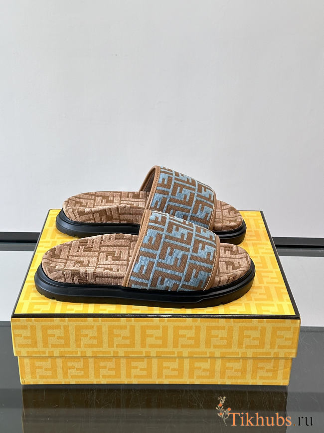 Fendi FF Motif Slides  - 1