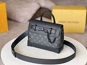 Louis Vuitton Steamer PM Monogram Eclipse Grey Bag 25x19x8cm - 5