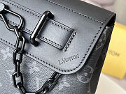 Louis Vuitton Steamer PM Monogram Eclipse Grey Bag 25x19x8cm - 3