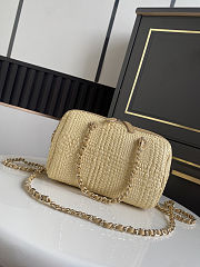 Chanel Clutch classic Raffia Woven Camera Bag 11.5x18.5x11cm - 4