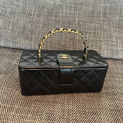 Chanel Rectangular Vanity Box Black Bag 22x10x8.5cm - 1