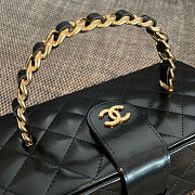 Chanel Rectangular Vanity Box Black Bag 22x10x8.5cm - 5